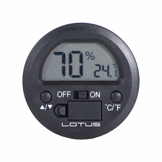 Lotus Digital Hygrometer Round