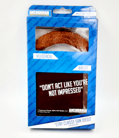 Mustache wallet "Don't act like you're not impress"
