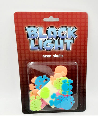 Blacklight Neon Skulls, 24 Piece