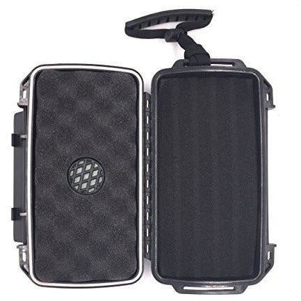 Fess F5 Black Travel Cigar Humidor Waterproof Holder Case for up to 5 Cigars, , fessonline, FESSONLINE