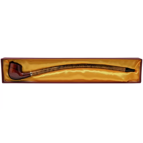 15" CHERRY SMOOTH LONG CHURCHWARDEN HAND PIPE