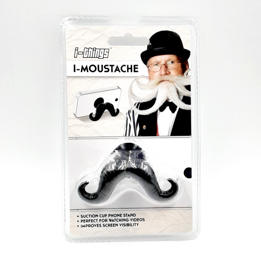 I-things moustache suction cup phone stand