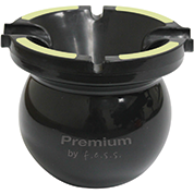 Glow in the Dark Premium Multi Function Portable Cigarette/Cigar Spill proof Ashtray -Black, , FESSONLINE, FESSONLINE