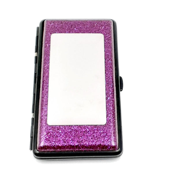 Cigarette case purple glitter for 120mm
