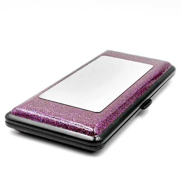 Cigarette case purple glitter for 120mm