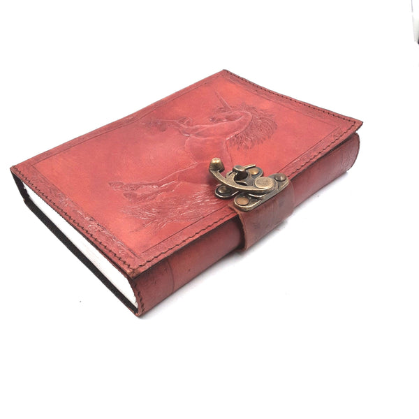 Unicorn leather embossed journal #2546