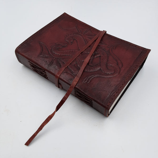 Double dragon embossed journal with metal lock #2275