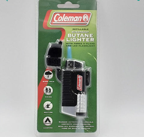 Coleman Butane Lighter with led flashlight (black)