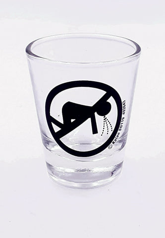 NO BARFING (Symbol) Shot Glass 2oz