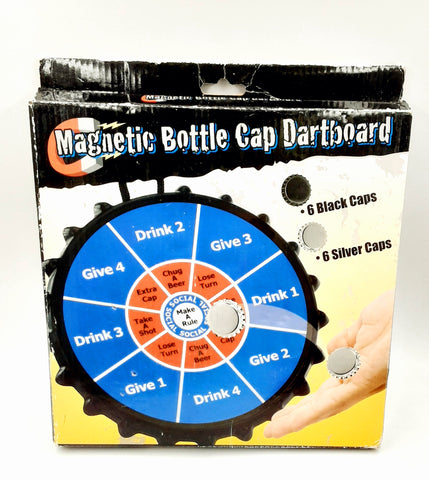 Magnetic Dart Board Game Drinking Beer Cap Party Bar Bottle Cap