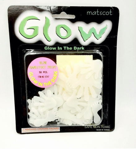 50 Piece Glow in The Dark Hands and Feet Print