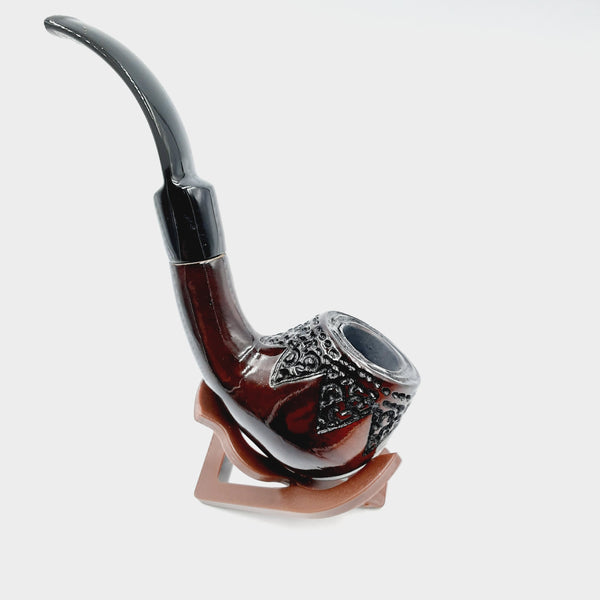 4" F.e.s.s dual color  Holland Bent Stem Tabacco Pipe 2882