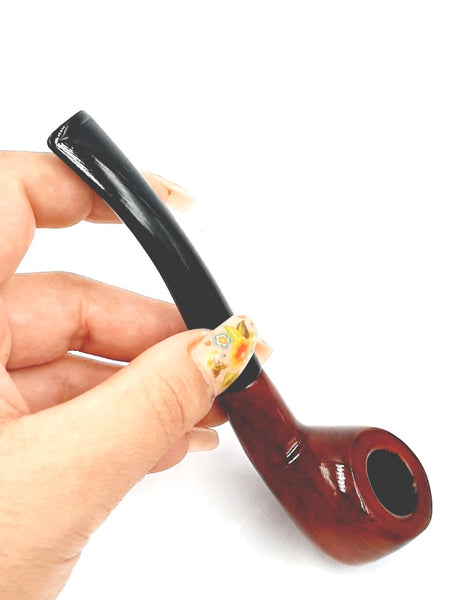 4" Fess wooden tobacco pipe 310