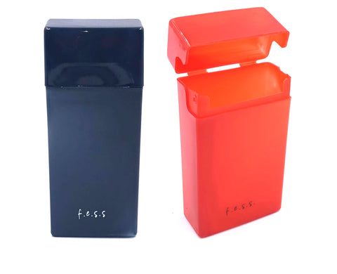 FESS Product 2 Pack Plastic Cigarette Case, for 100mm Cigarettes, 18-20 Capacity, Ships Random Color (2 Pack 100mm)