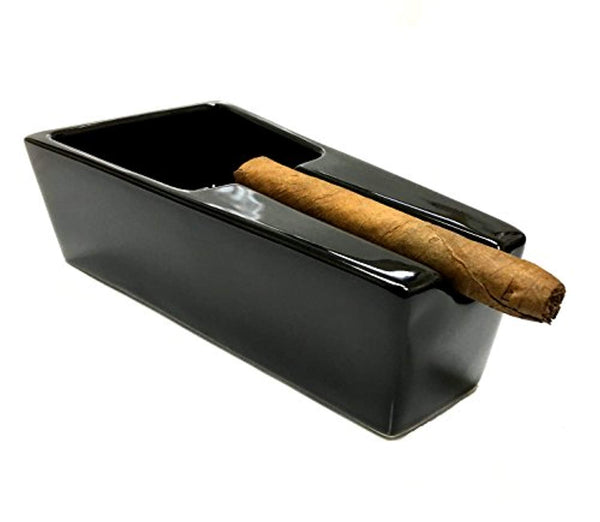 F.e.s.s. Fess Ceramic Single Cigar Rest Ashtray for Patio, Indoor, Outdoor Desktop Use, , FESSONLINE, FESSONLINE