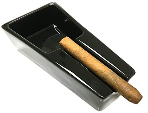 F.e.s.s. Fess Ceramic Single Cigar Rest Ashtray for Patio, Indoor, Outdoor Desktop Use, , FESSONLINE, FESSONLINE