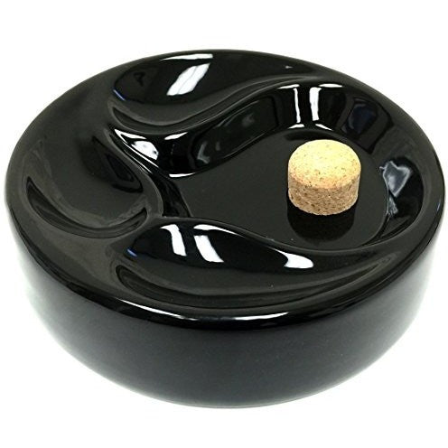 Ceramic Tobacco Pipe Ashtray with Cork Knocker and 3 Pipe Stand Large, , fessonline, FESSONLINE