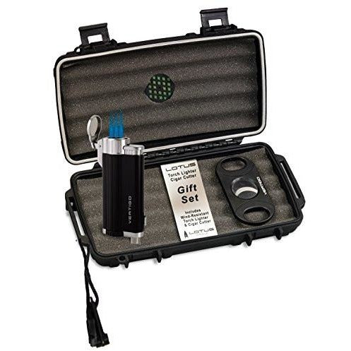 Lotus VGS Travel Humidor Lighter Cutter Set, , fessonline, FESSONLINE