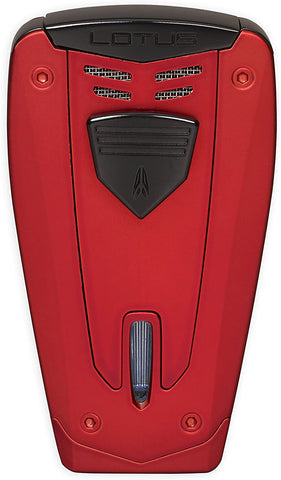 Lotus Fusion Triple Pinpoint Torch Lighter (Red & Black)