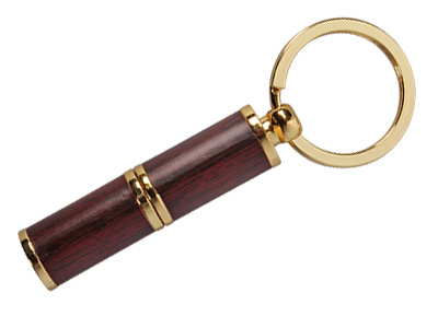 Cigar Cutter 7mm Two Piece Gold And Wood Look W/Key Ring, , m4wholesale.com, FESSONLINE