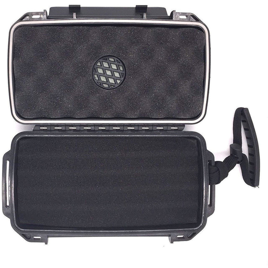 FESS F5 Black Travel Cigar Waterproof Humidor Case (Holds up to 5 Cigars), humidor, m4wholesale.com, FESSONLINE