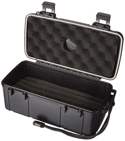 F.E.S.S. FESS F15 Double Clamp Black Cigar Humidor Water Resistant Crush-Proof Air Tight Holder Portable Humidifier Travel Case for up to 10-15 Cigars, humidor, fessonline, FESSONLINE