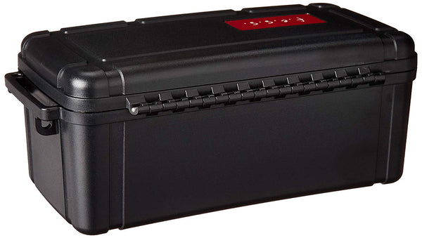 F.E.S.S. FESS F15 Double Clamp Black Cigar Humidor Water Resistant Crush-Proof Air Tight Holder Portable Humidifier Travel Case for up to 10-15 Cigars, humidor, fessonline, FESSONLINE