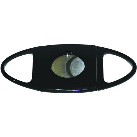 Stainless Steel Guillotine Style Cigar Cutter Serrated Blades -Black, , m4wholesale.com, FESSONLINE