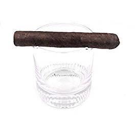 Whiskey Glass with Built in Single Cigar Holder (Pack of 2), , m4wholesale.com, FESSONLINE