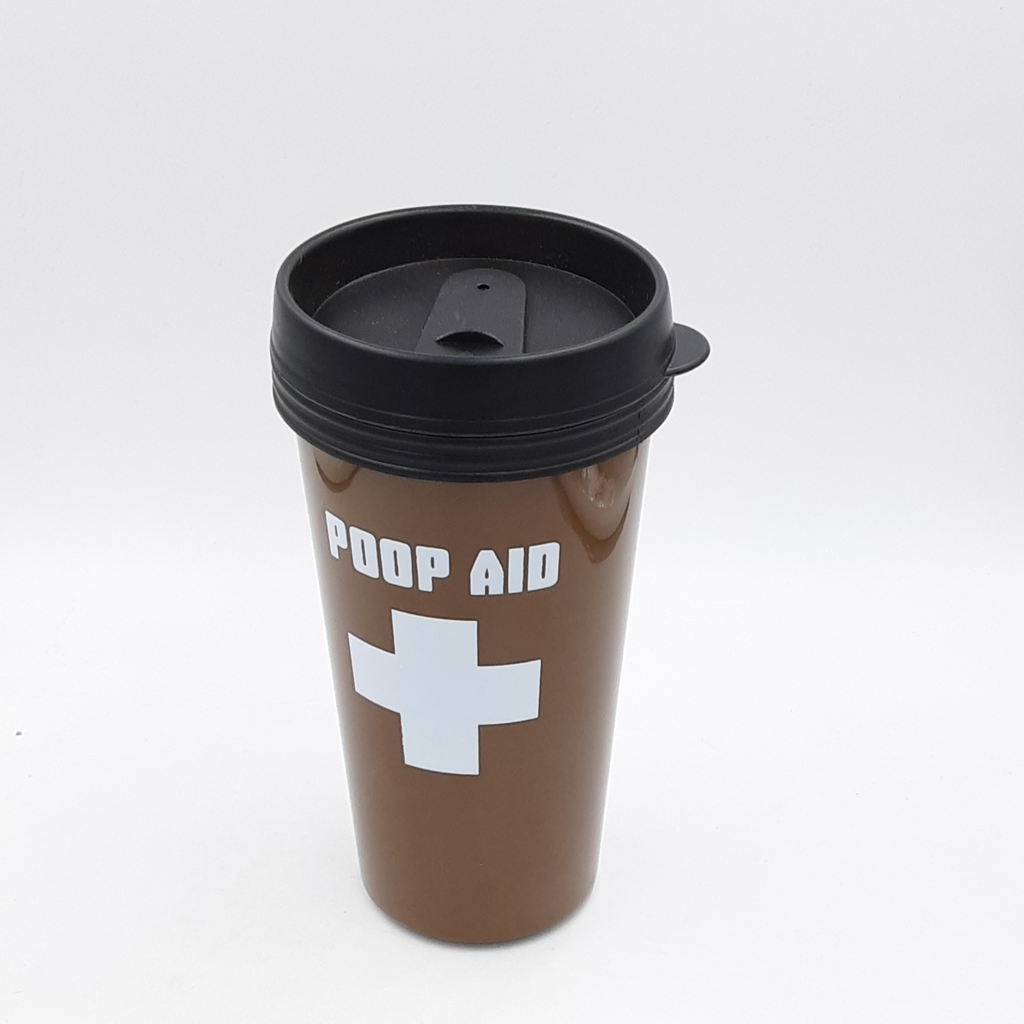 Poop Aid Travel Mug  BPA Free Plastic Tumblers  #58617