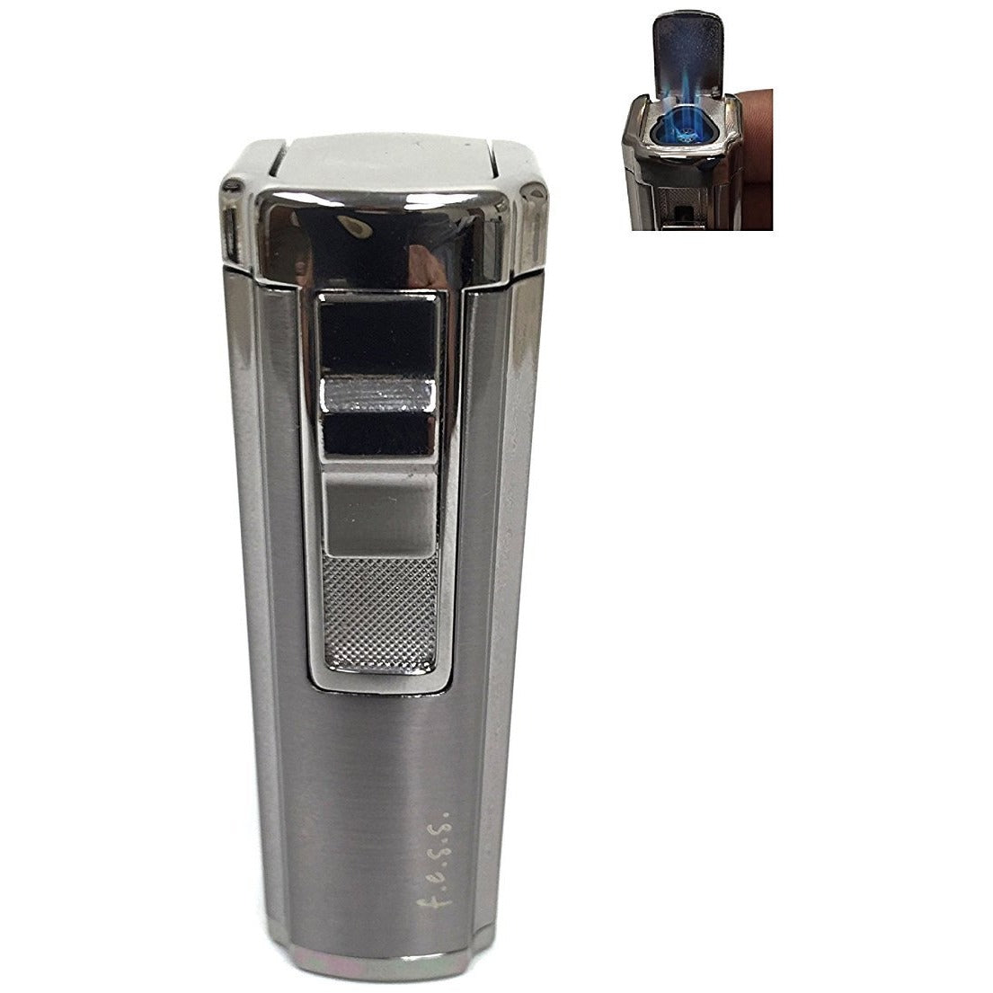 Triple Jet Torch Lighter with Cigar Cutter | FESSONLINE