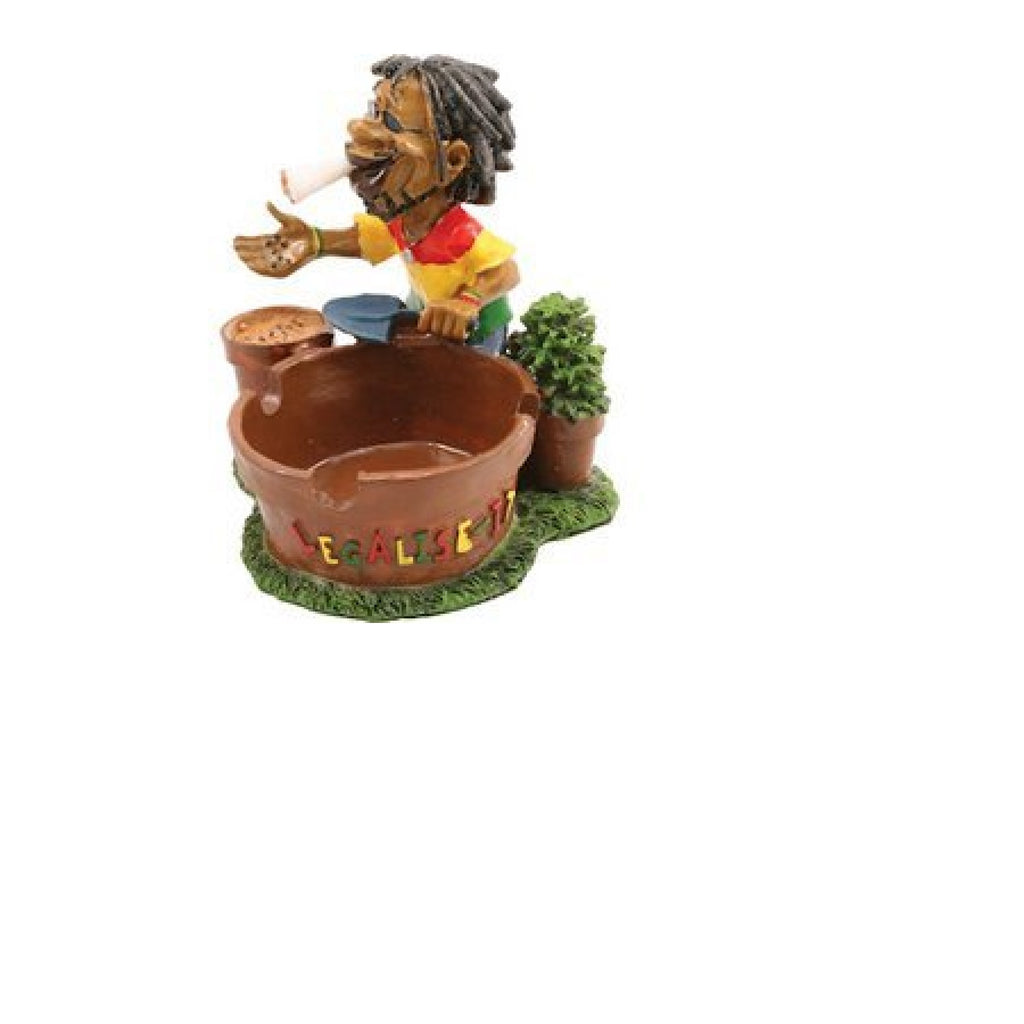 Fess Products Cool Jamaican Man Holding Cigarette Ashtray #2