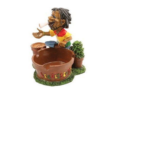 Fess Products Cool Jamaican Man Holding Cigarette Ashtray #2