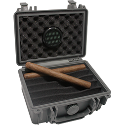 FESS Armour Grey Travel Cigar Humidor Capacity Up To 15 Cigars, , m4wholesale.com, FESSONLINE